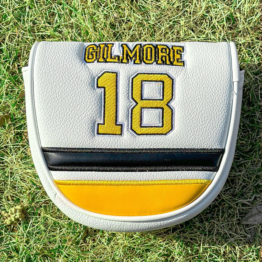 Square Mallet Putter Cover Sporty Style PU Leather Headcover