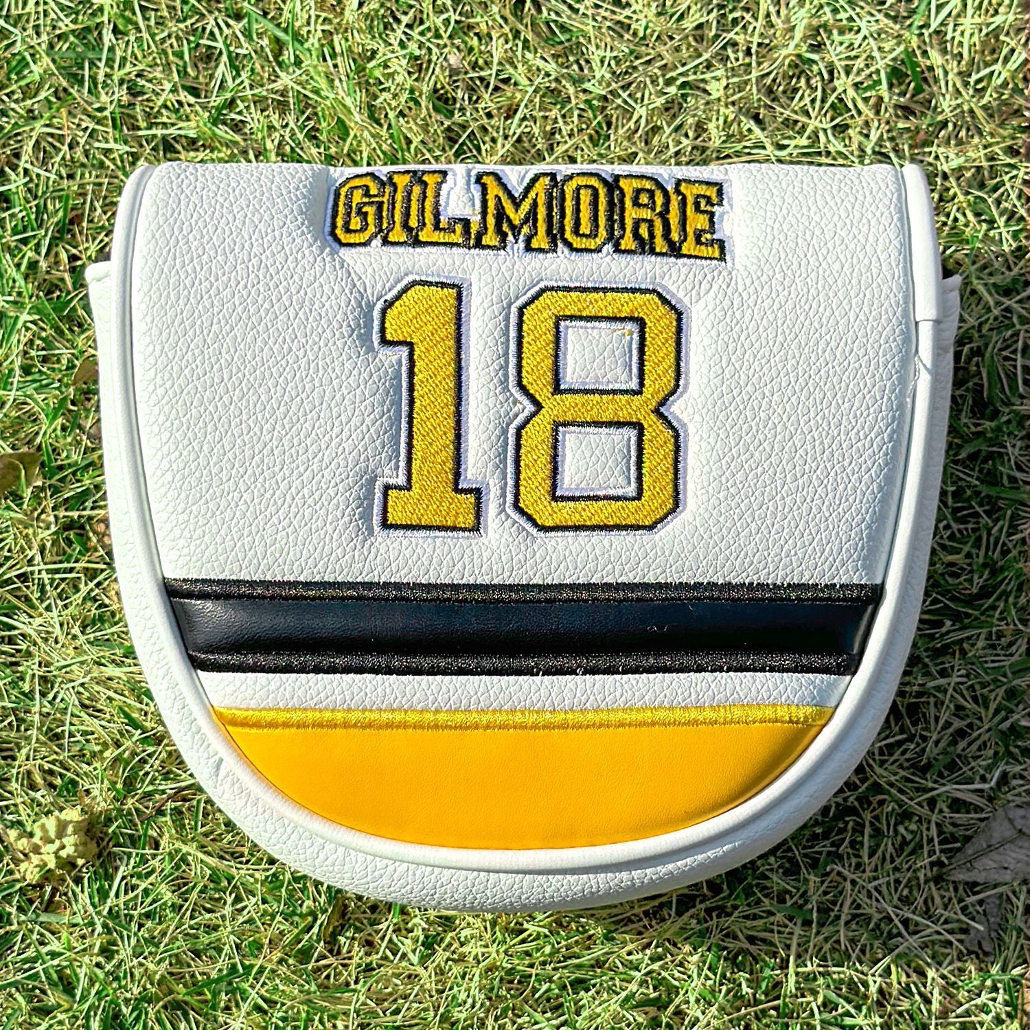 Square Mallet Putter Cover Sporty Style PU Leather Headcover