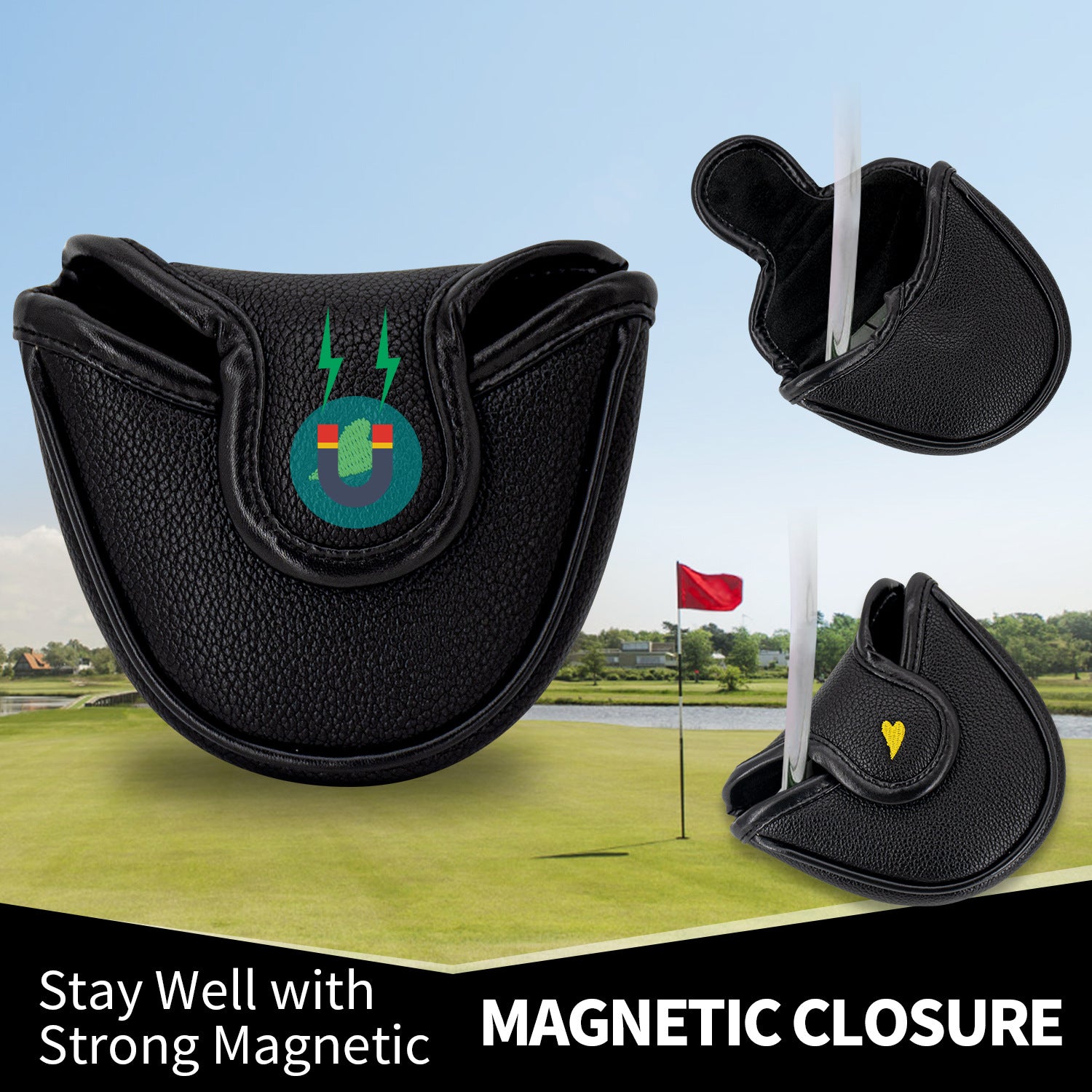 Personalized Day of the Dead Style skull putter cover