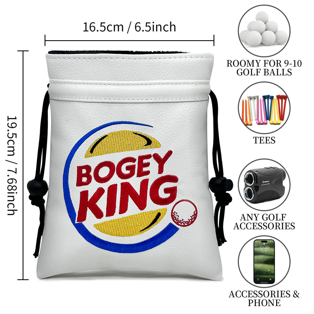 Golf Valuables Pouch,Golf Pouch Bag with Drawstrings Golf Tee Bag Pouch