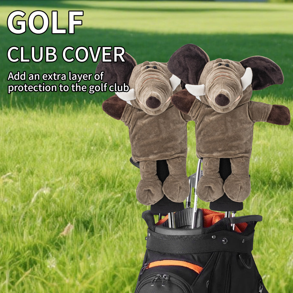 Funny Cute Animal Design Soft Functional Golf Headcover Stylish Protection for Your Clubs