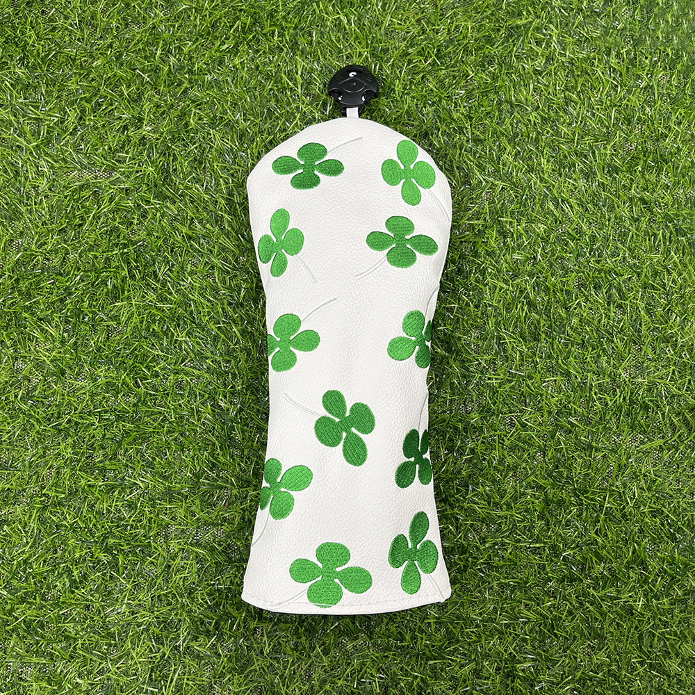 Golf Headcovers Live Lucky Golf Driver Covers Advanced Embroidery Fairway Wood  Premium Leather Shamrock Golf Club Covers