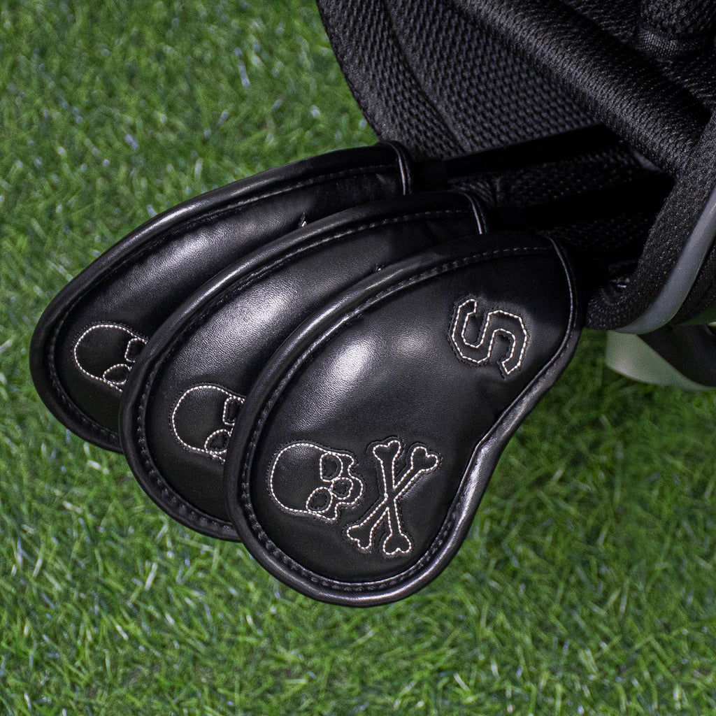 Skull Pattern Embroidery head covers for golf irons