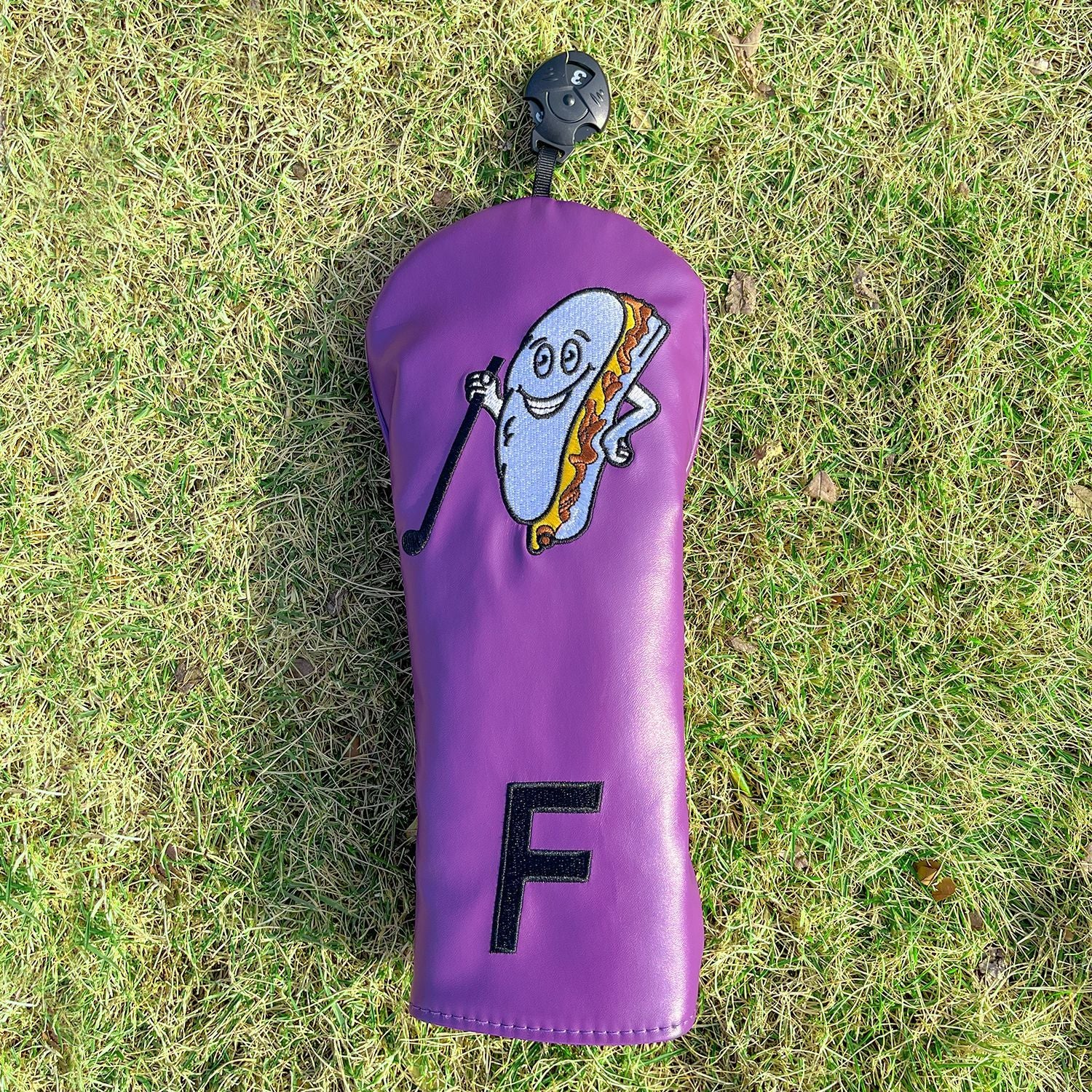 Fun Food Hot Dog Purple Golf Club Head Covers