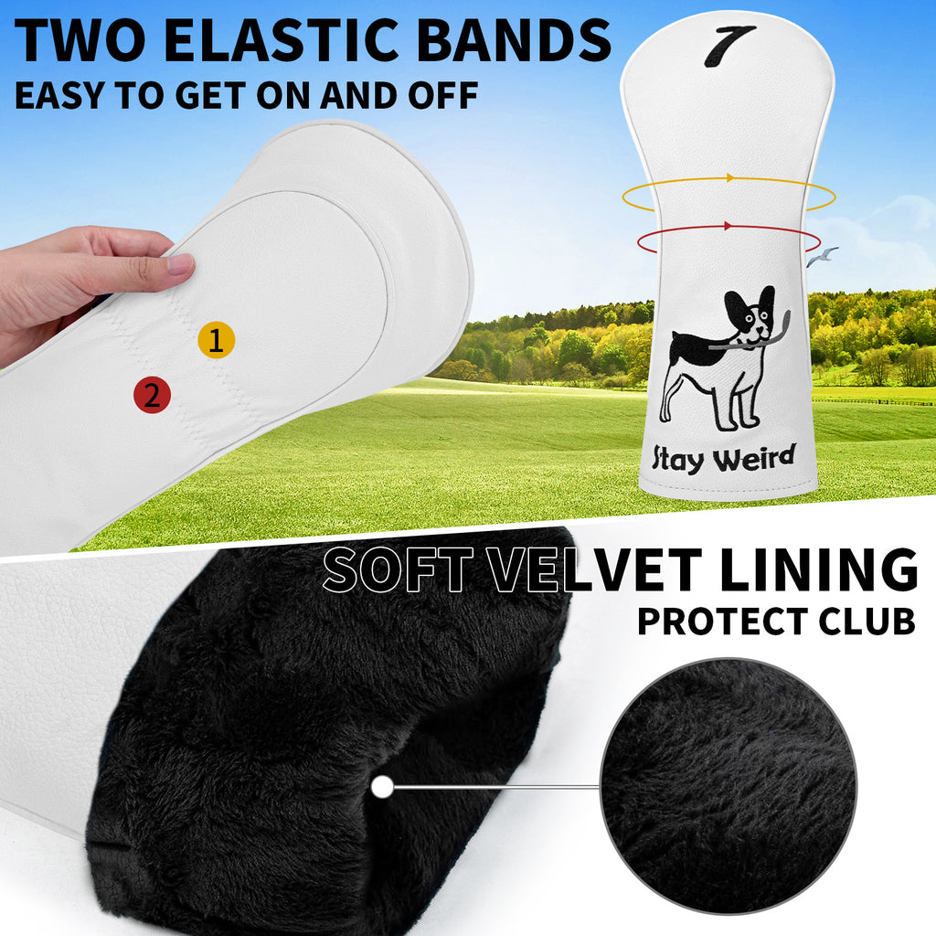 Golf Headcovers Funny Dog Golf Club Head Covers