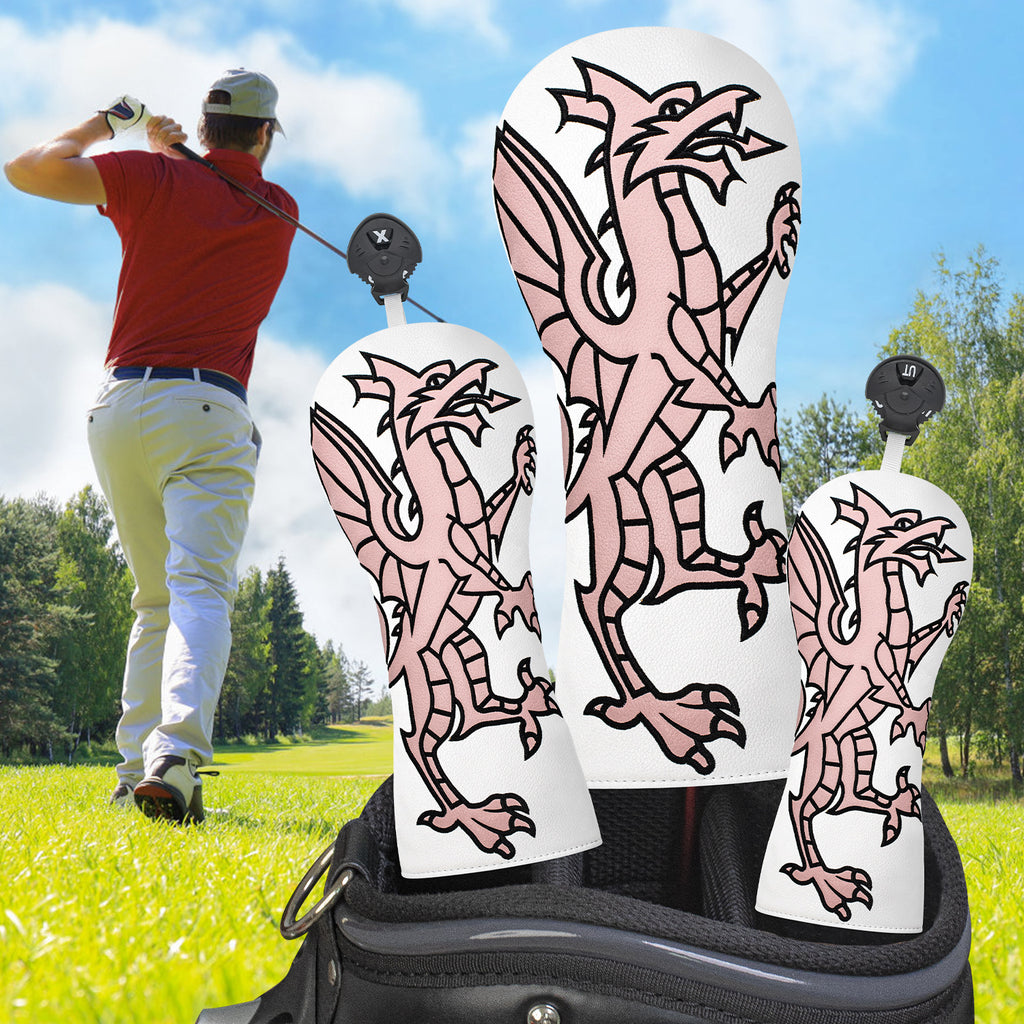 Coolest Golf Head Covers Welsh Dragon Embroidery for All Brand