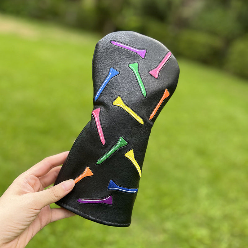 Colorful Golf Tees Custom Embroidered Golf Head Covers
