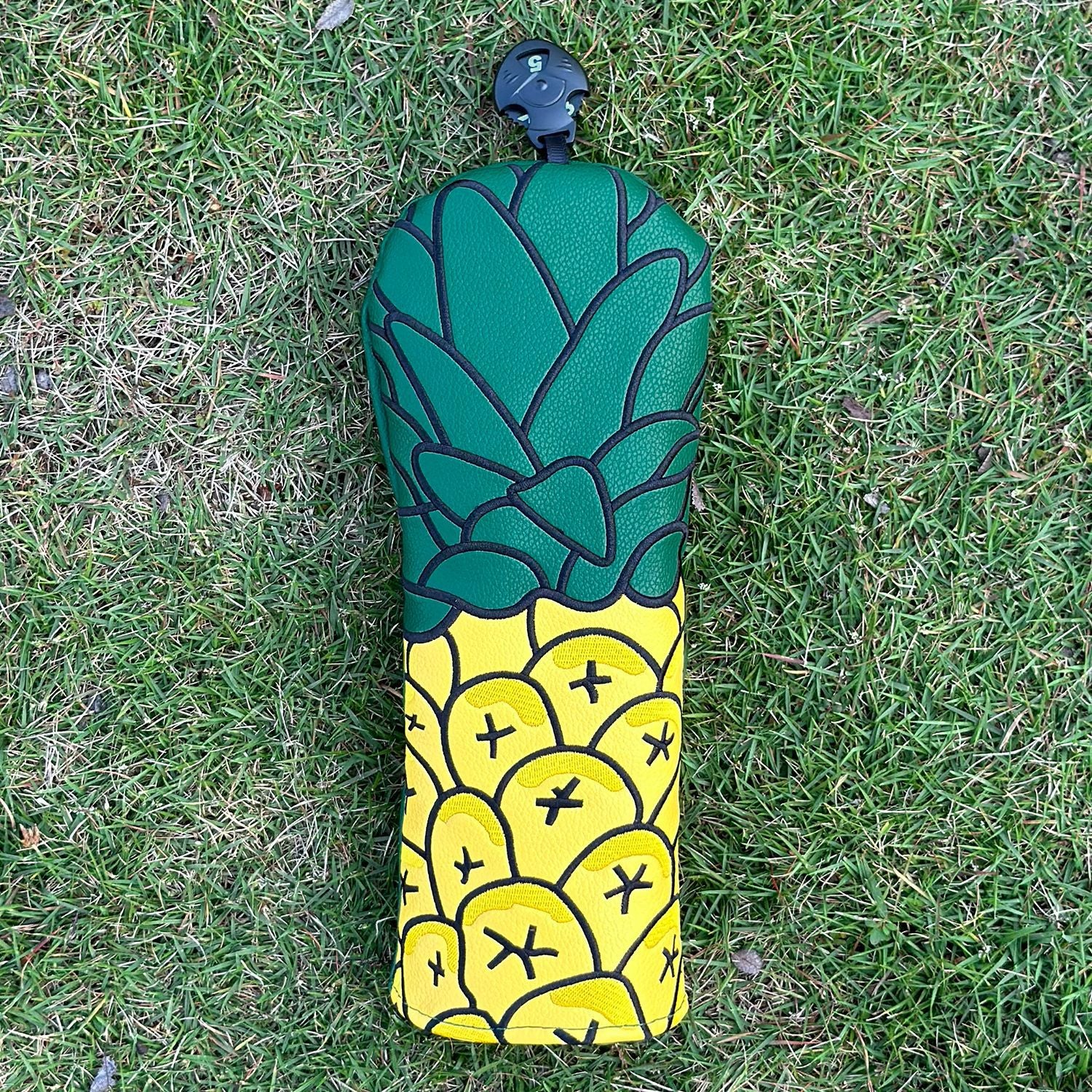 Pineapple Fruit Embroidery Golf Club Head Covers