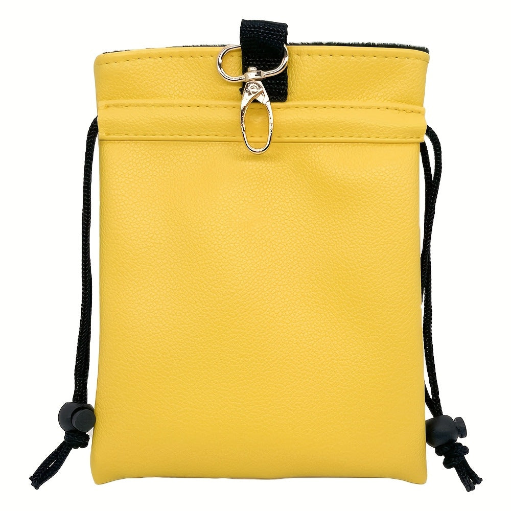 Crown Golf Valuables Pouch,Golf Pouch Bag with Drawstrings Tee Bag for Men Women