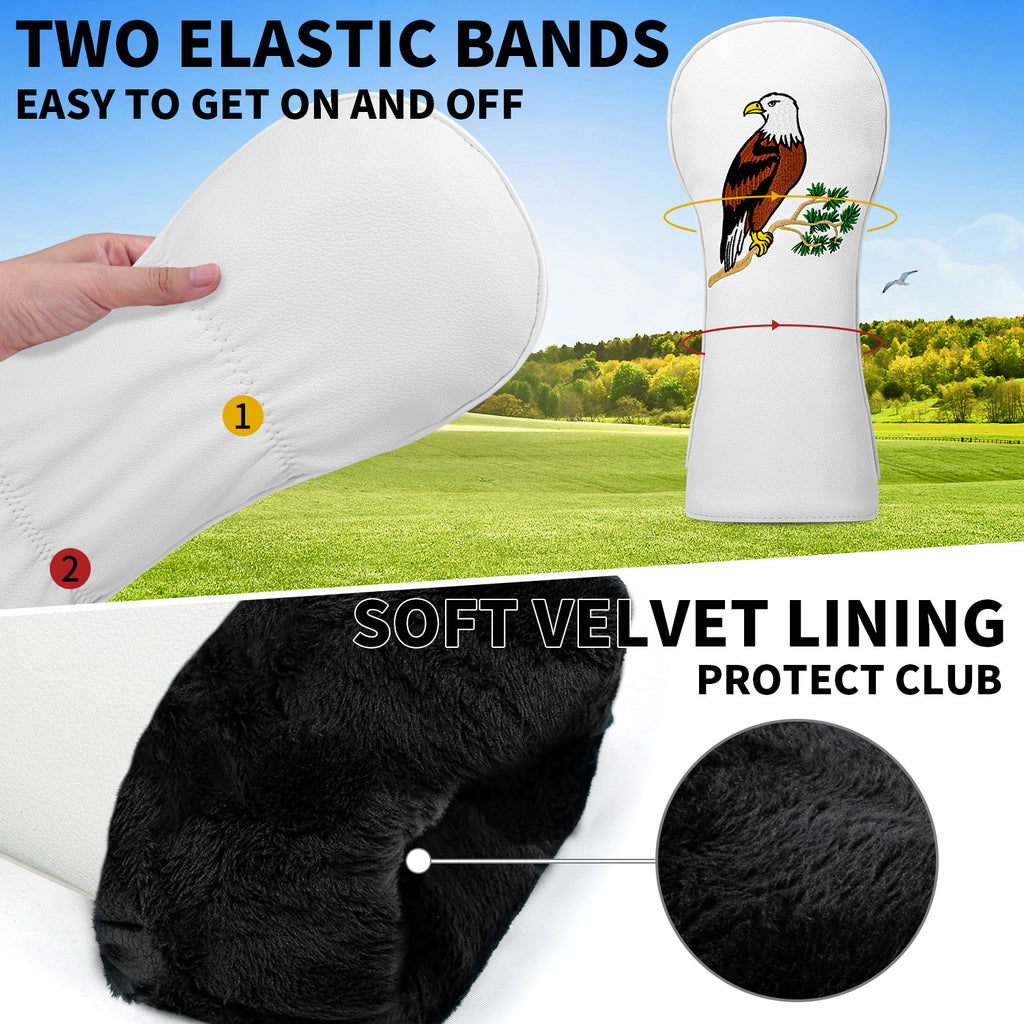 Eagle Golf Club Head Covers Premium PU Leather