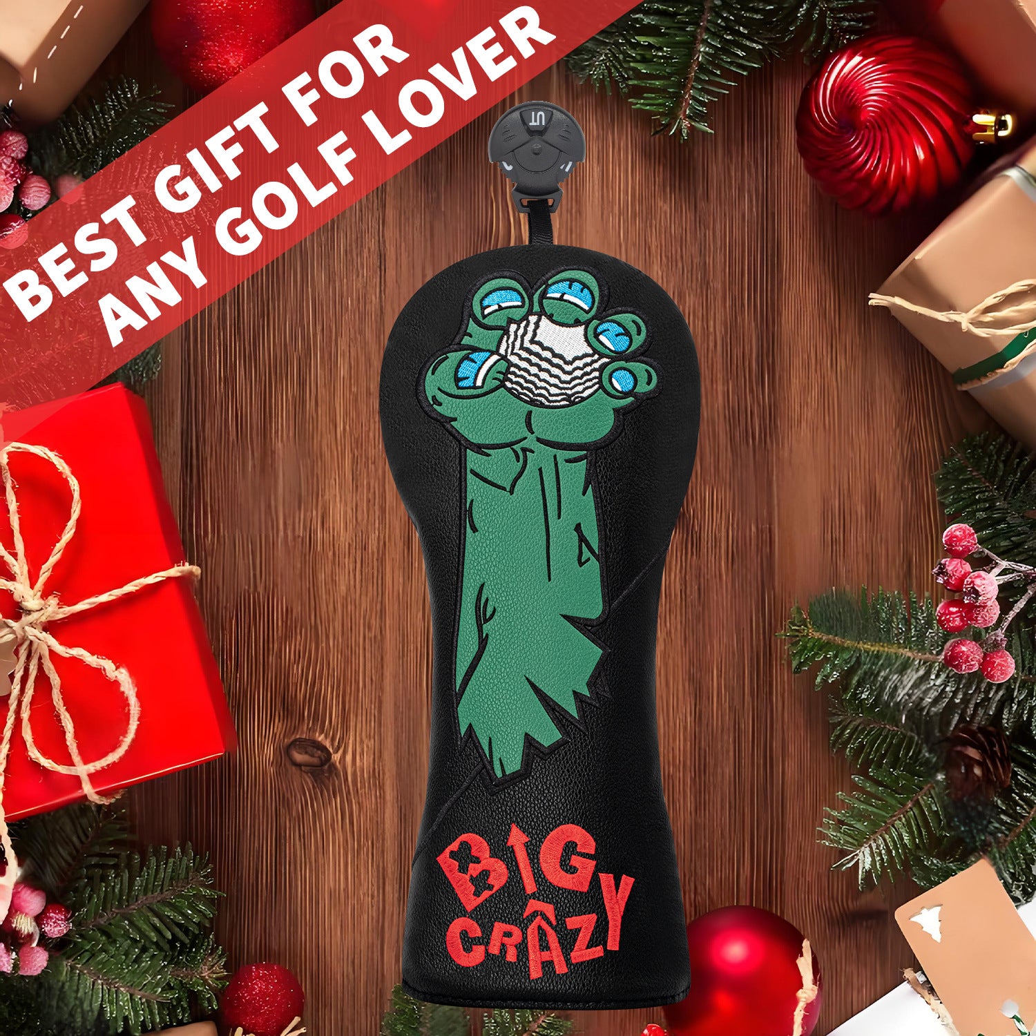 Personalized Golf Head Monster Claw Embroidery Covers for Men Women