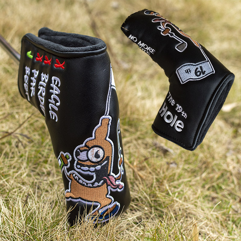 Whimsical cartoon patterns blade putter cover