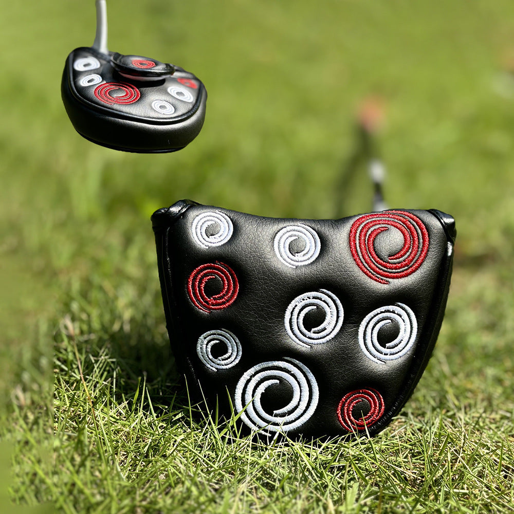 Unique semicircle embroidery blade putter cover