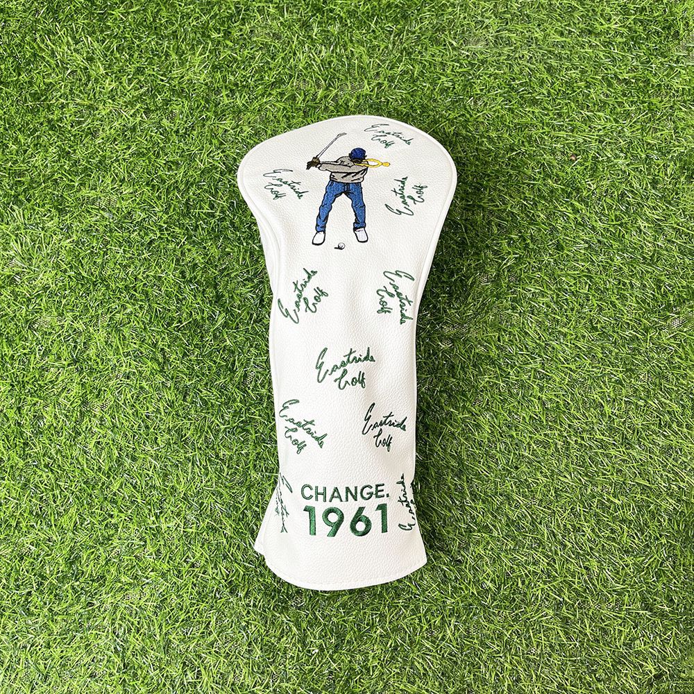 Golf Embroidery Funny Golf Head Covers Premium Funny Driver Headcover, 3 Wood Headcover (Fairway Wood Head Cover), Hybrid Headcover fits for All Brand