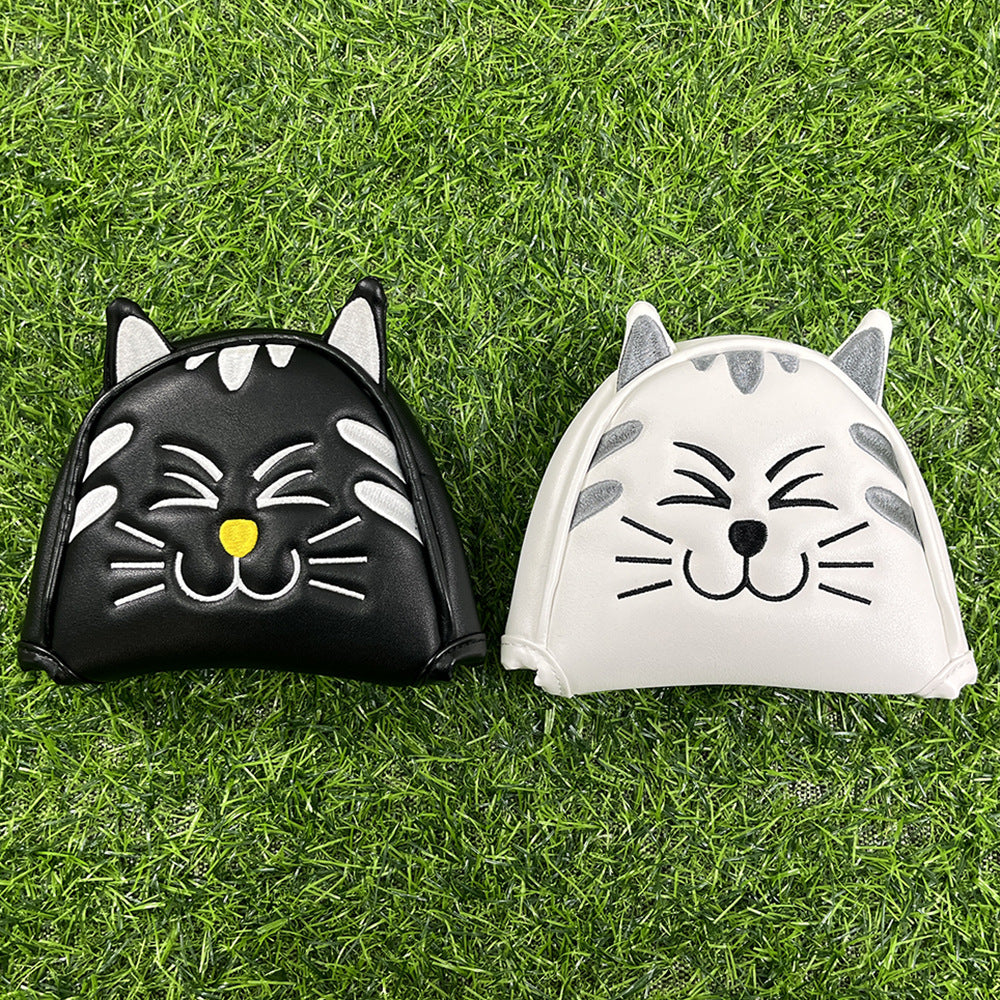 Golf Club Head Covers  Cute Cat Putter Cover Mallet Putter Cover
