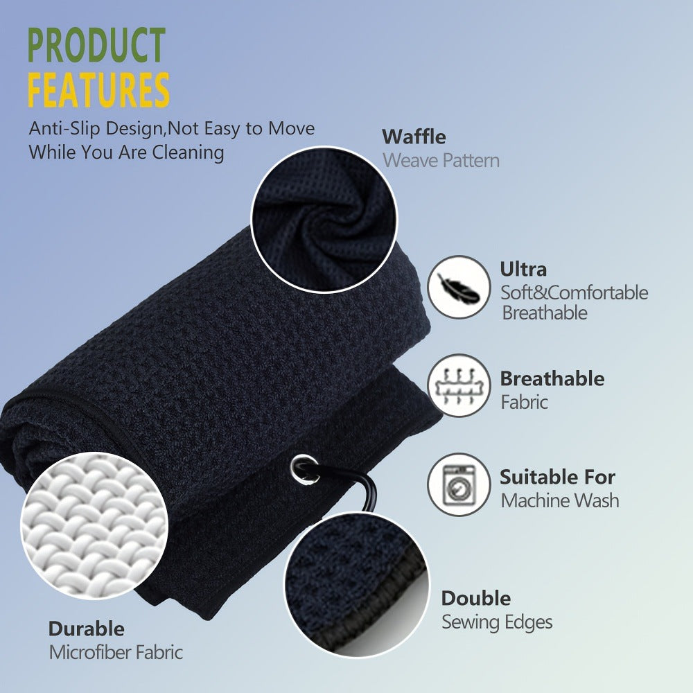 Funny Golf Towel for Golf Bags with Clip  Golf Gift for Men