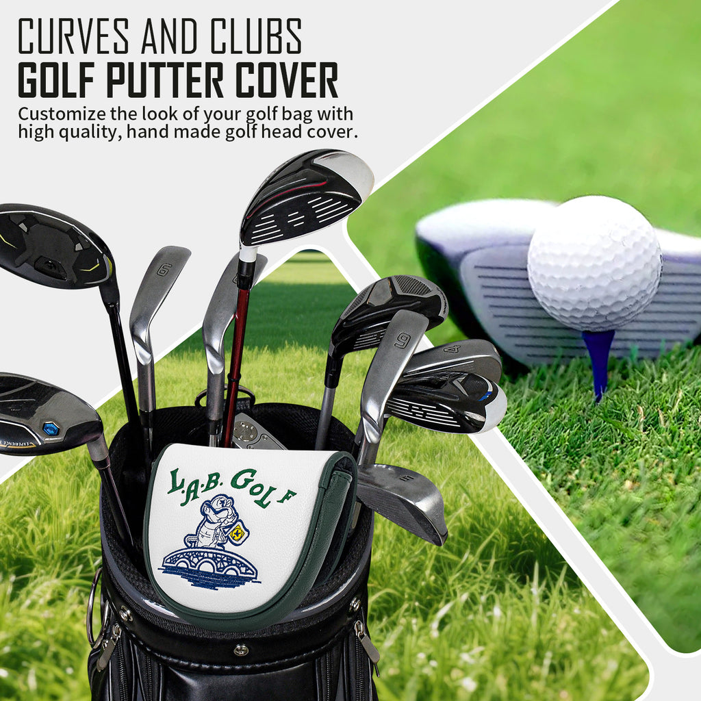 Golf Putter Covers Cartoon Embroidery LAB GOLF for Mallet Headcover
