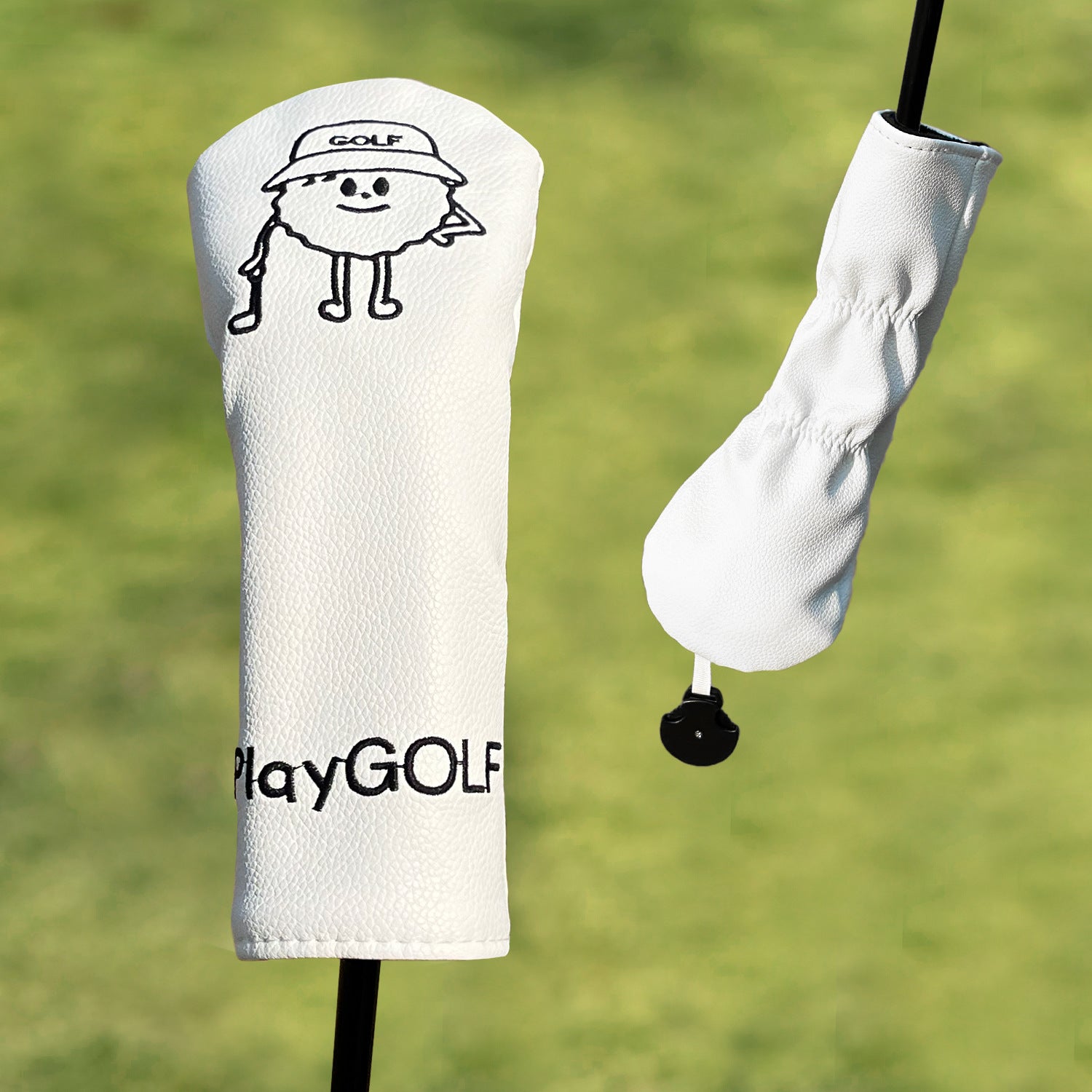 Fun Cartoon Golf Ball Character Golf Club Headcovers 4pcs or 1pc