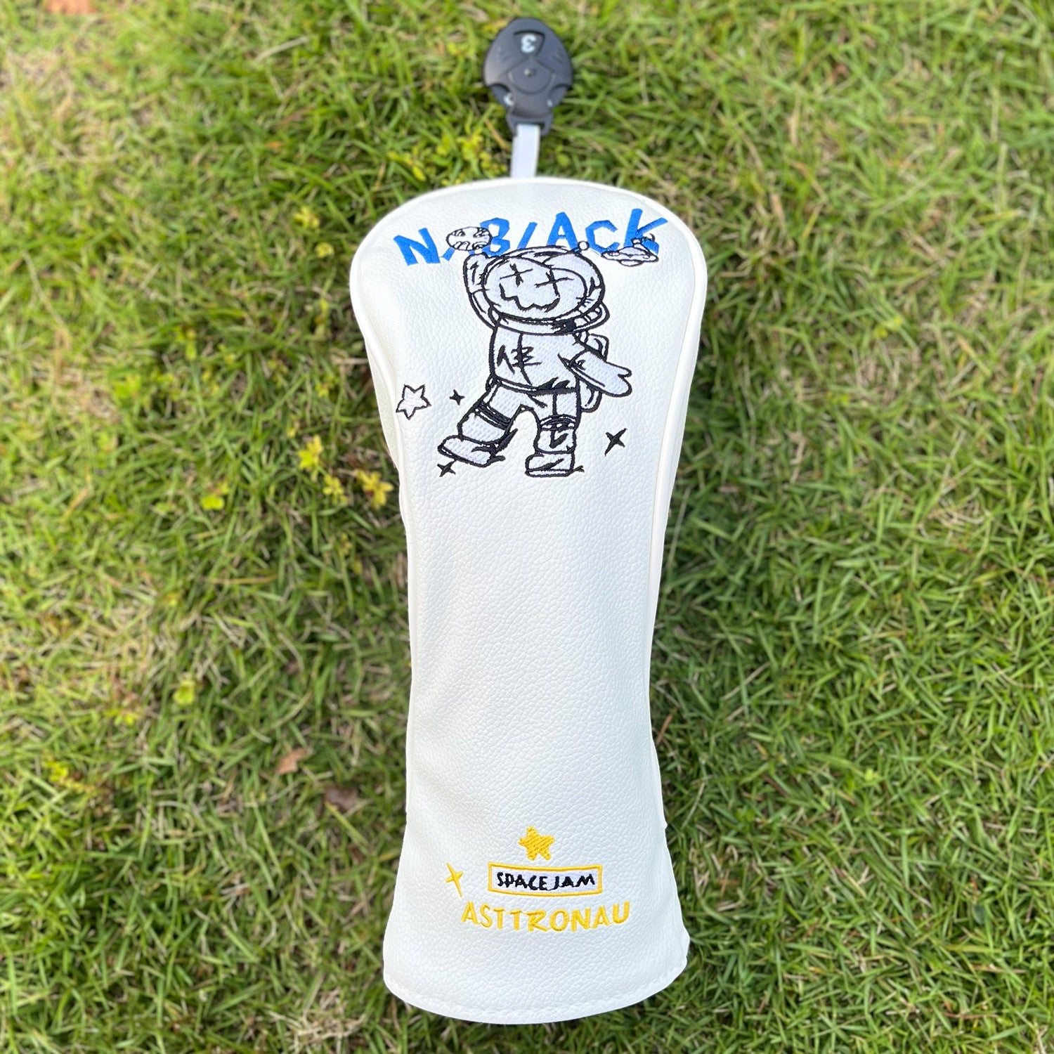 Cartoon Astronaut Embroidered Golf Driver Head Covers
