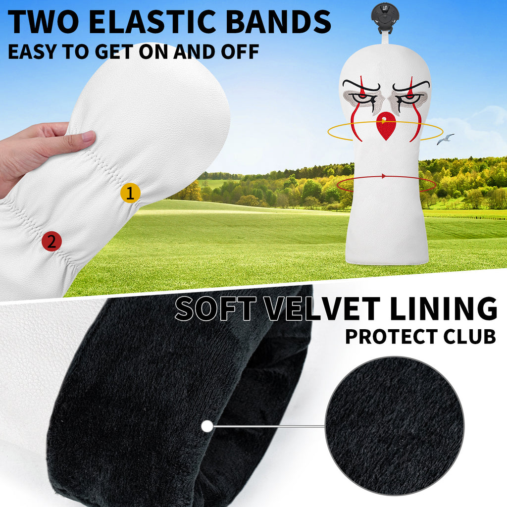 Christmas Clown Golf Club Head Covers