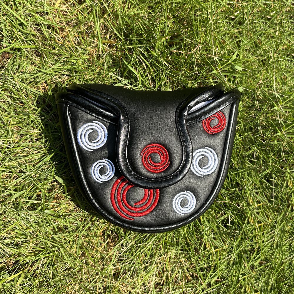 Unique semicircle embroidery blade putter cover