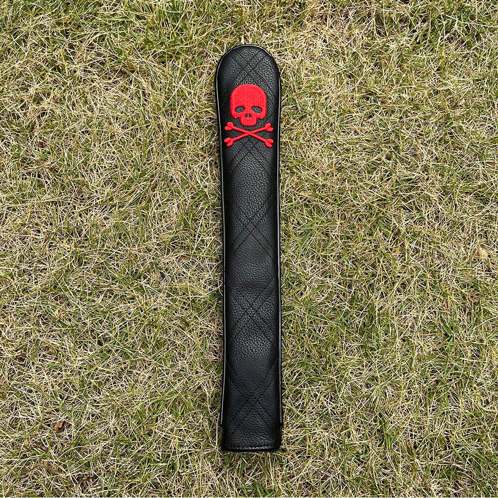 Personalized Skull Embroidery alignment sticks golf cover