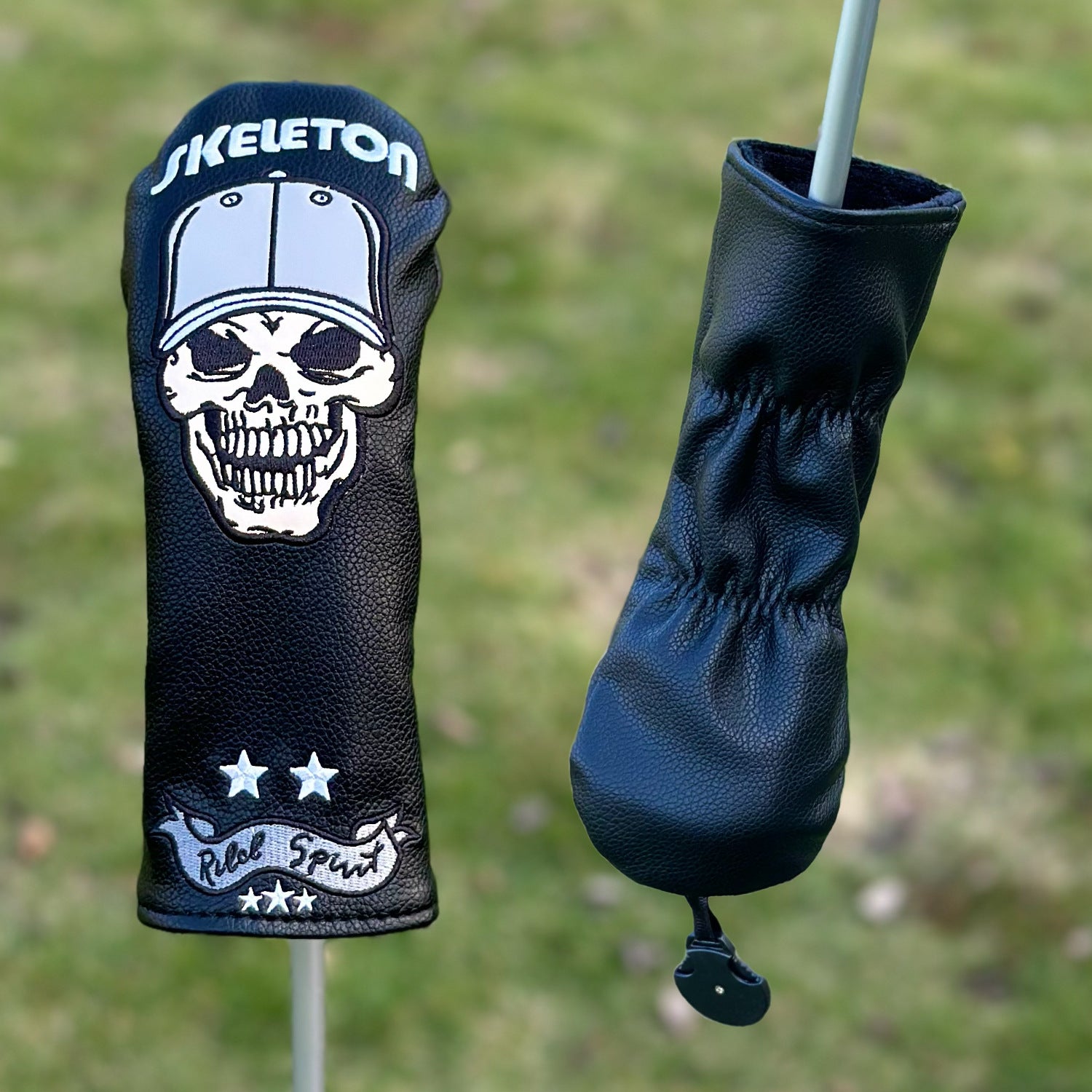Skull Golf Club Head Covers with Star Embroidery