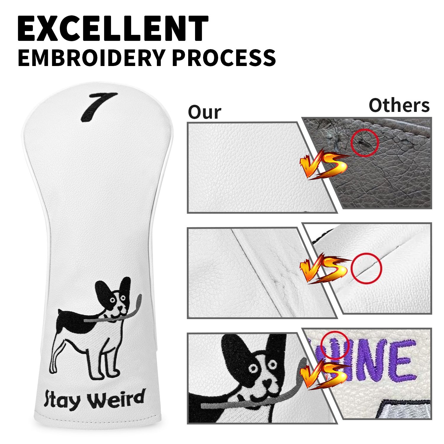 Golf Headcovers Funny Dog Golf Club Head Covers