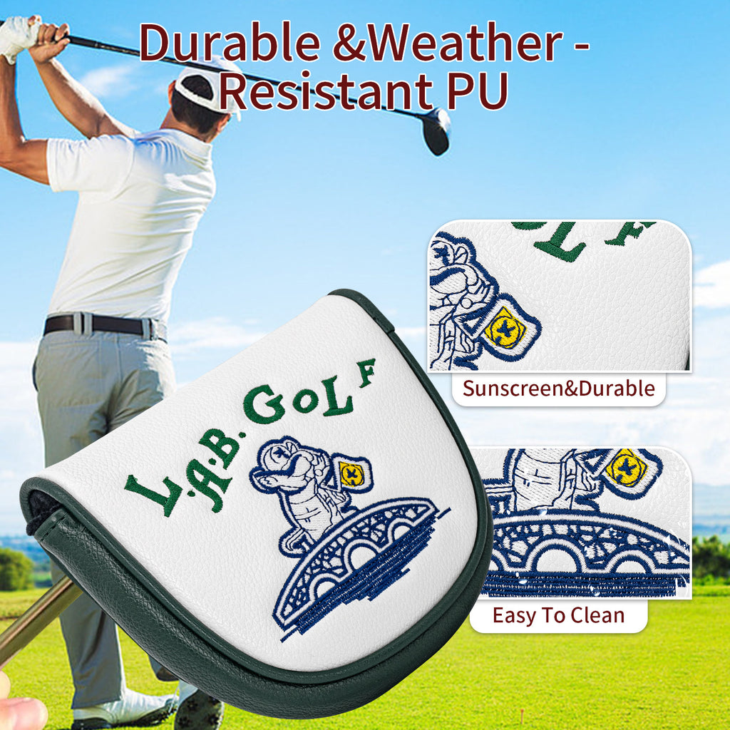 Golf Putter Covers Cartoon Embroidery LAB GOLF for Mallet Headcover