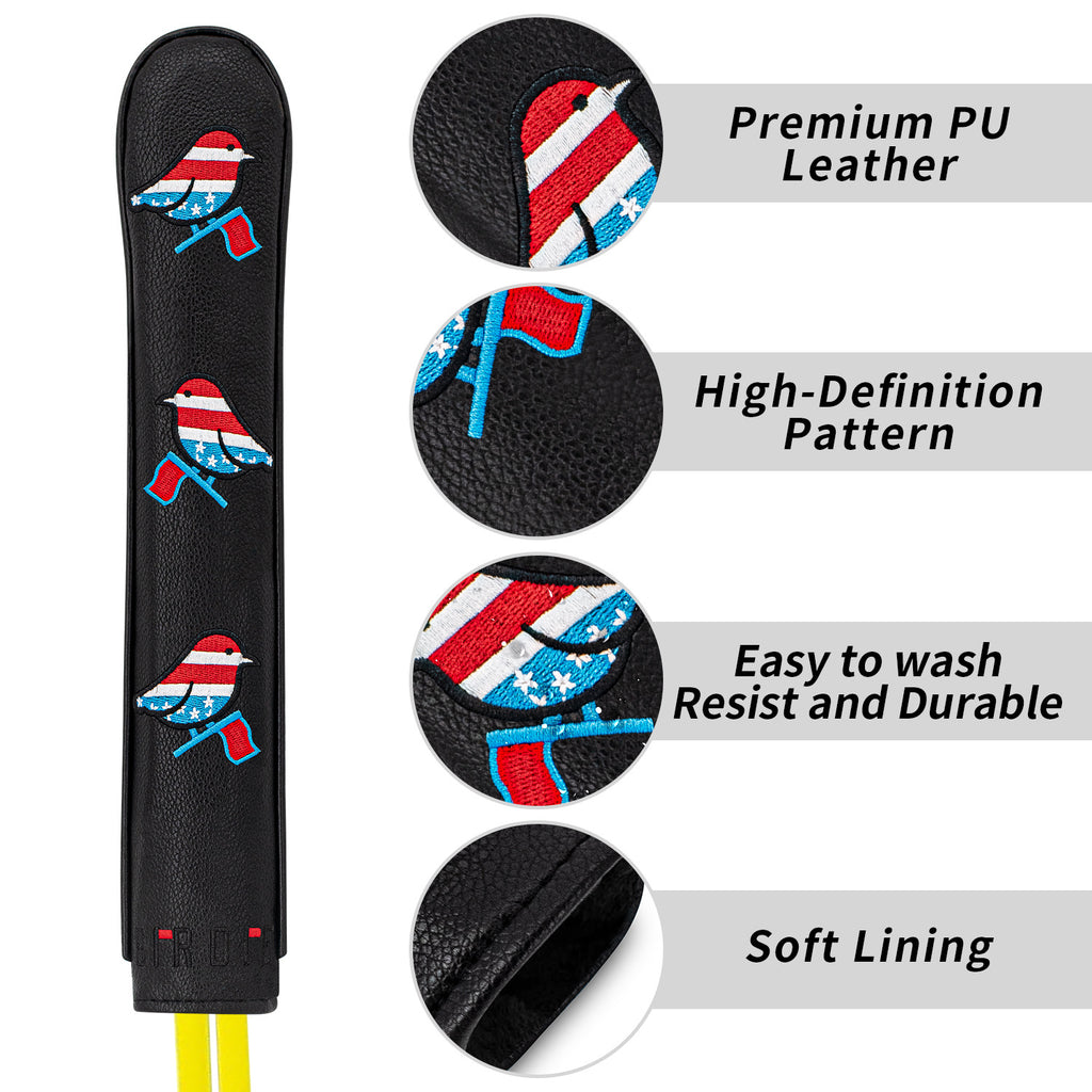 Bird Map Embroidery custom alignment stick cover