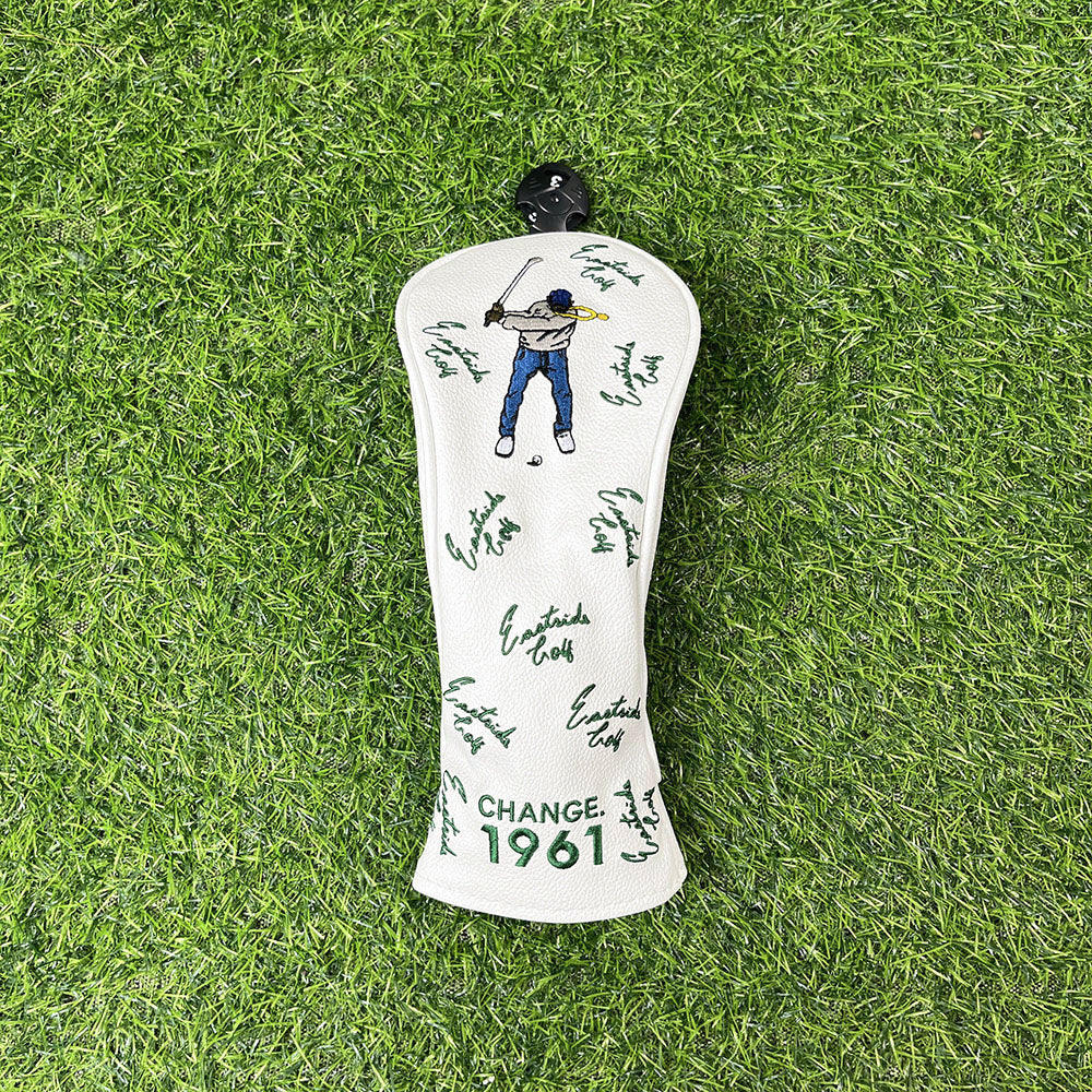 Golf Embroidery Funny Golf Head Covers Premium Funny Driver Headcover, 3 Wood Headcover (Fairway Wood Head Cover), Hybrid Headcover fits for All Brand