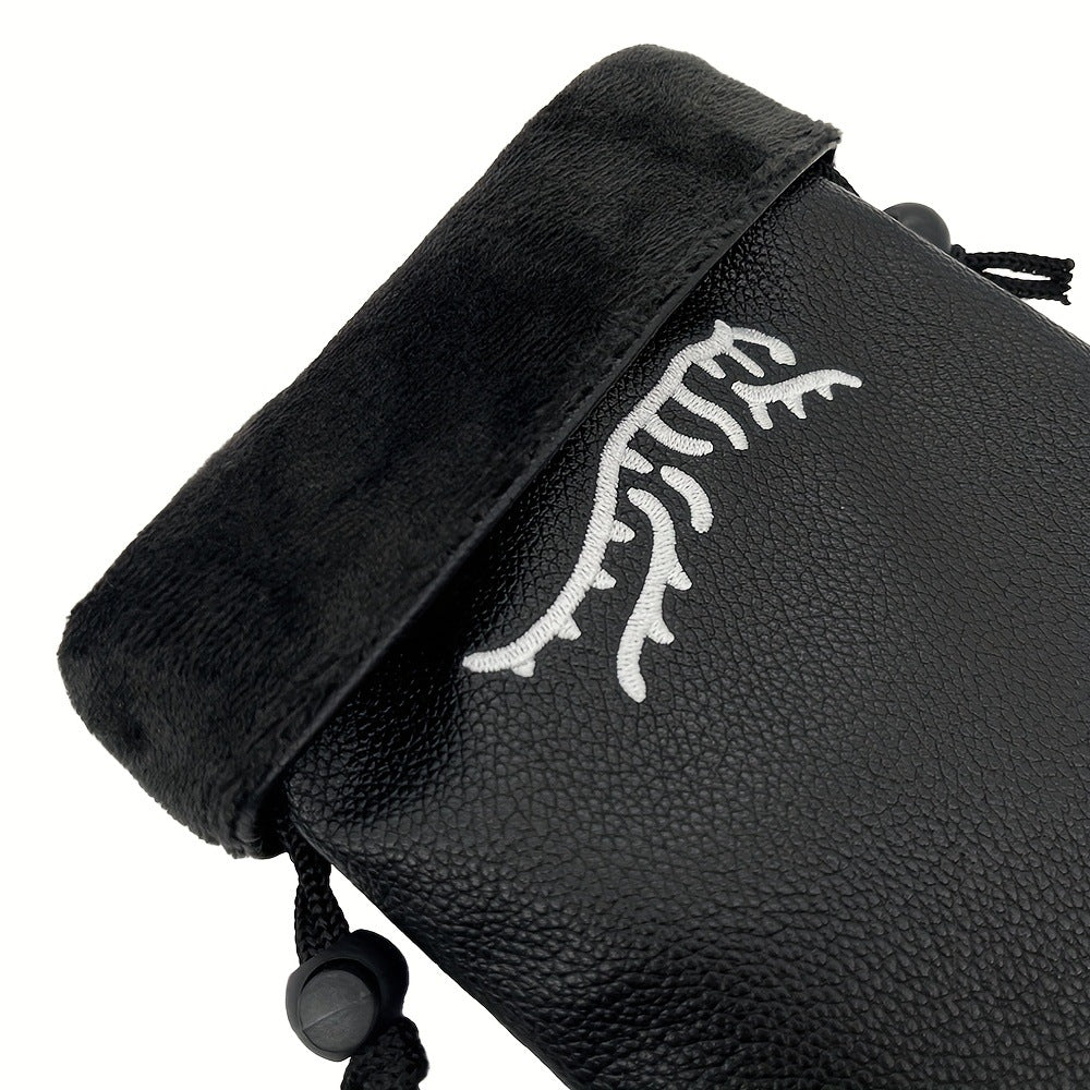 Tiger Woods embroidery Leather golf valuables bag