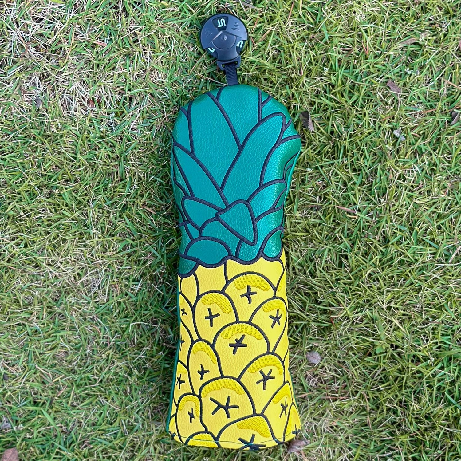 Pineapple Fruit Embroidery Golf Club Head Covers