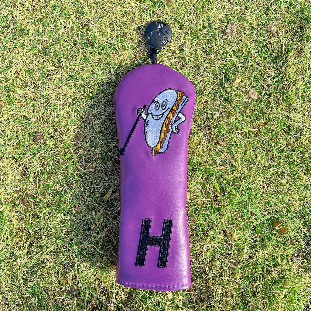 Fun Food Hot Dog Purple Golf Club Head Covers