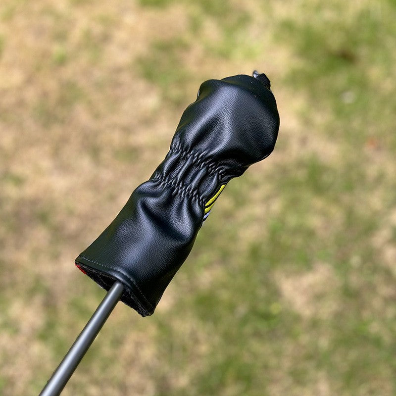 Poker Golf Headcover Golf Club Covers Fairway Wood Cover Headcover with Premium Synthetic Leather Material Embroidery Poker Pattern Fits for All Brand Golf Clubs.