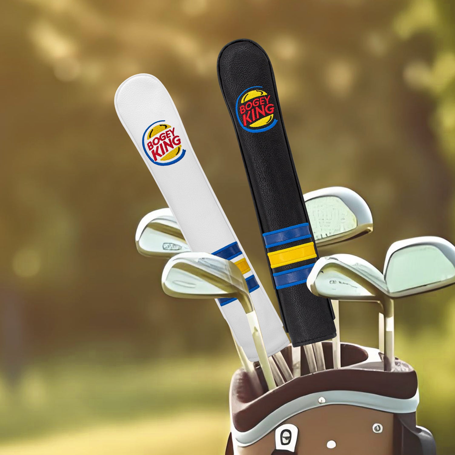 PU Waterproof Embroidery alignment sticks golf cover