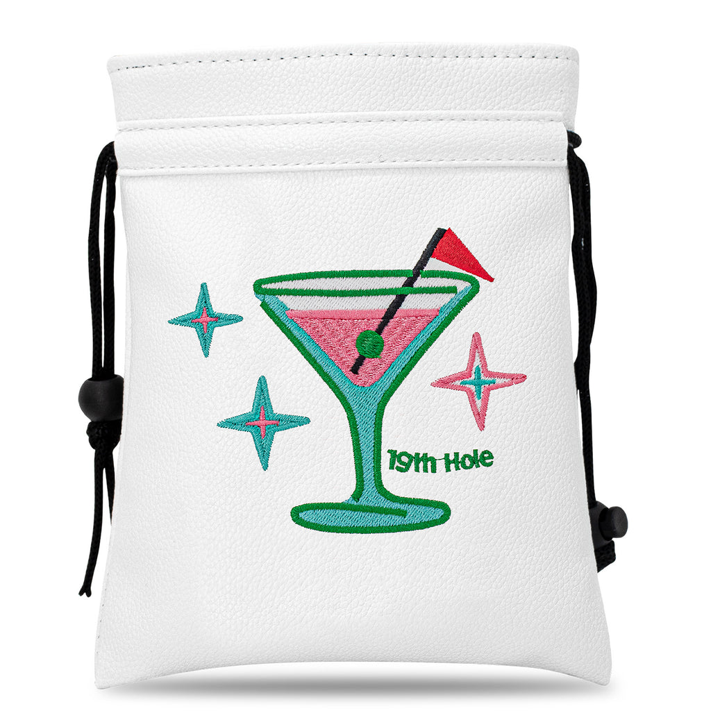 Funny Golf Valuables Pouch,Golf Pouch Bag with Drawstrings Tee Bag for Men Women