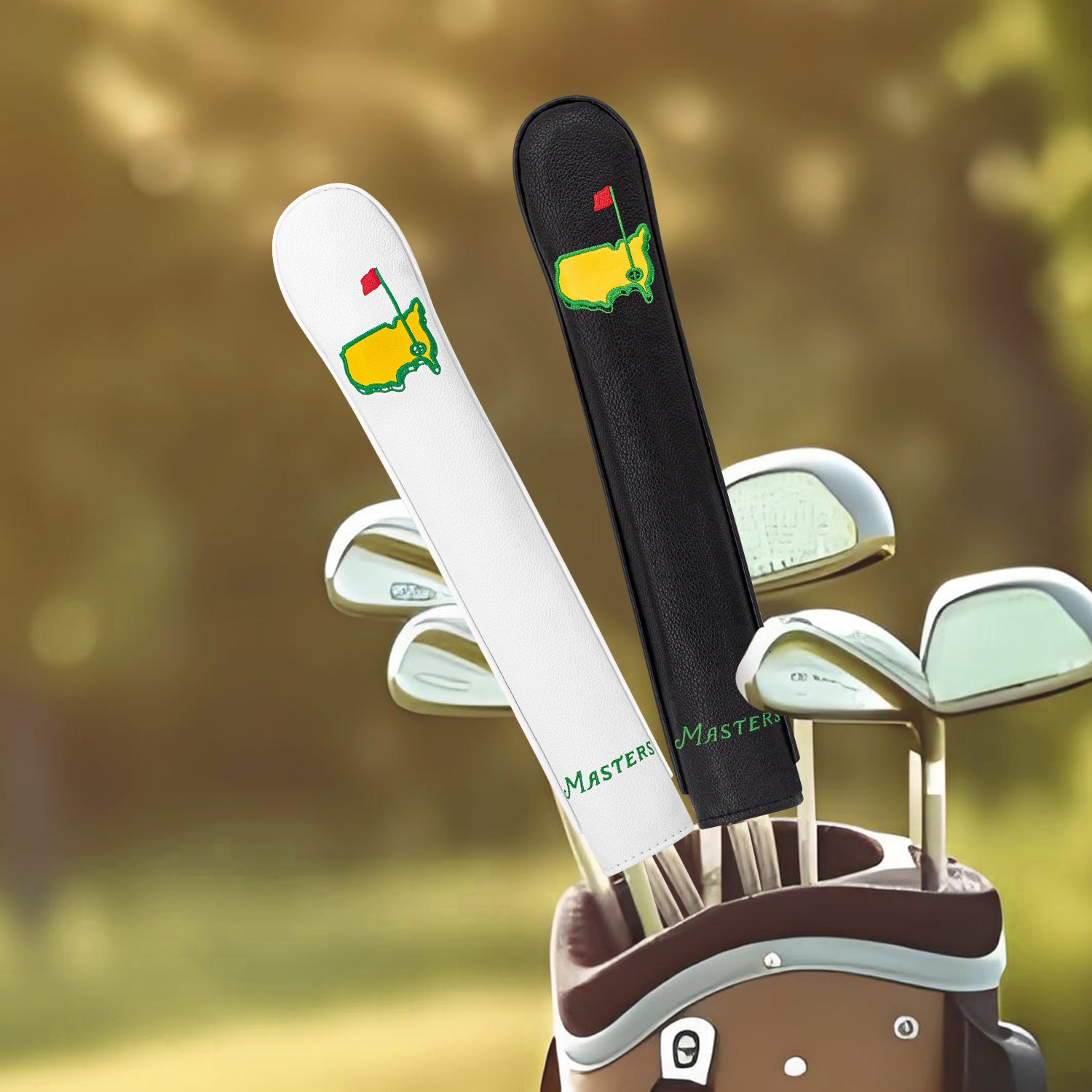 Green Map Embroidery alignment stick covers golf