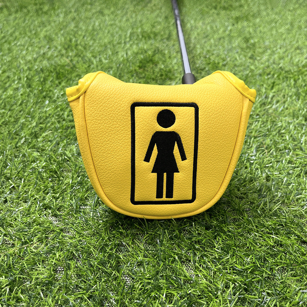 Cartoon embroidery pattern personalized putter cover