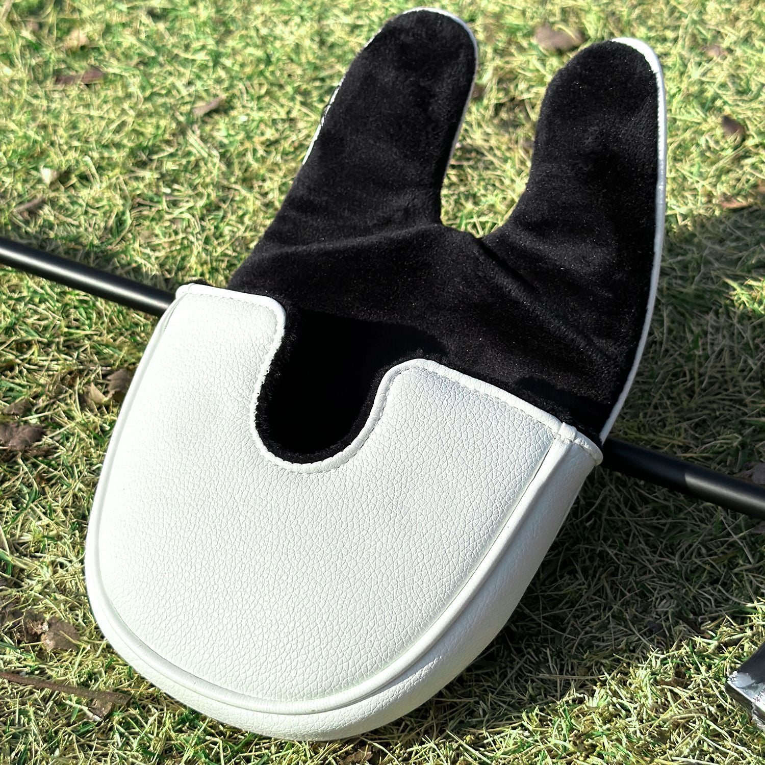 Square Mallet Putter Cover Sporty Style PU Leather Headcover