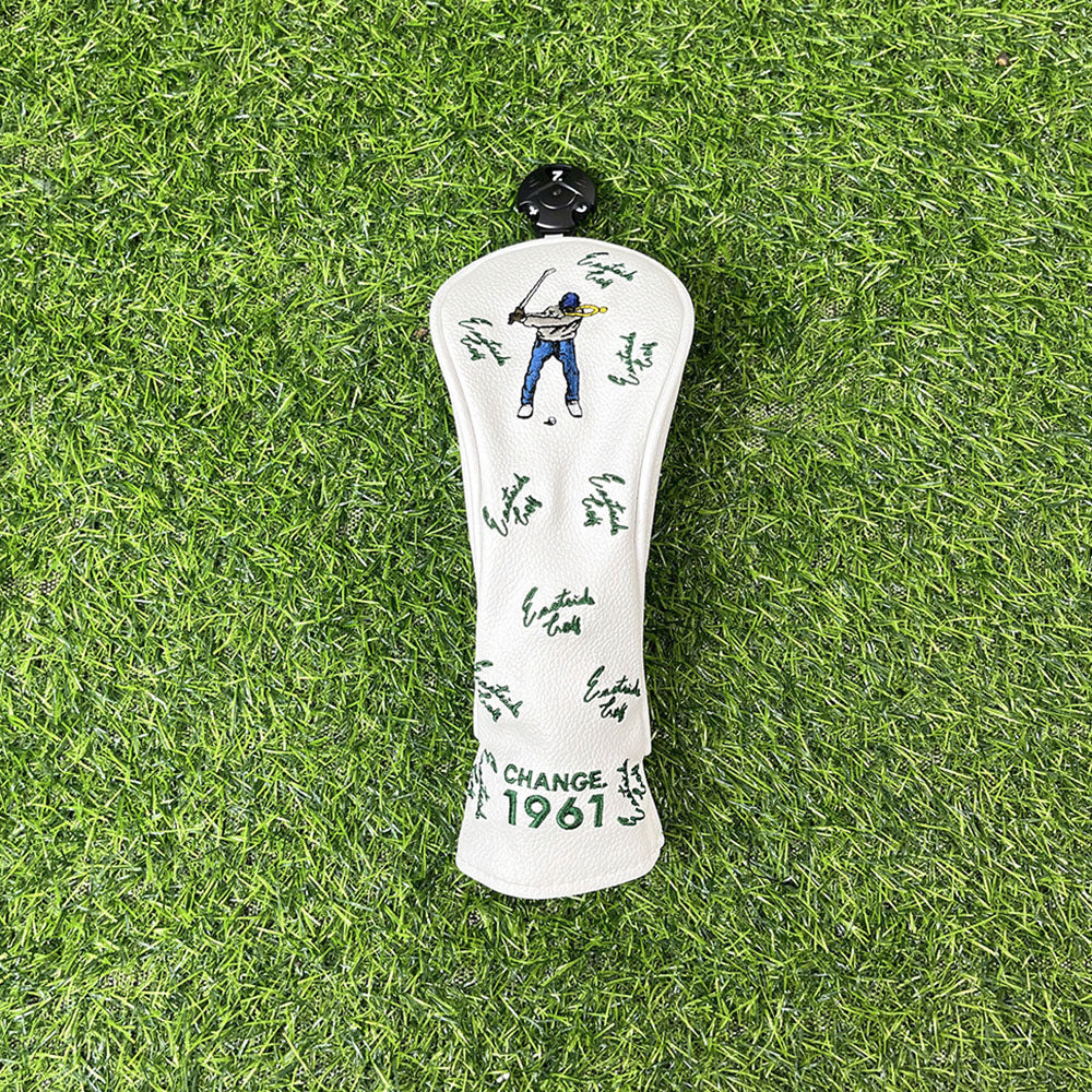 Golf Embroidery Funny Golf Head Covers Premium Funny Driver Headcover, 3 Wood Headcover (Fairway Wood Head Cover), Hybrid Headcover fits for All Brand