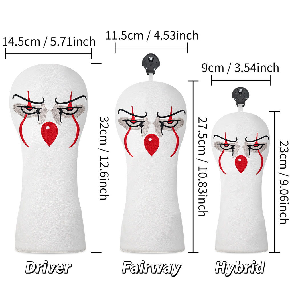 Christmas Clown Golf Club Head Covers