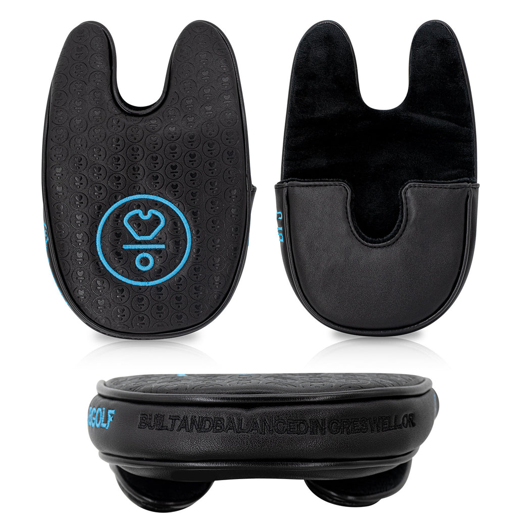 Unique symbol-themed custom golf putter covers