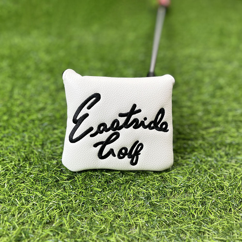 Swinging golfer embroidery golf putter covers
