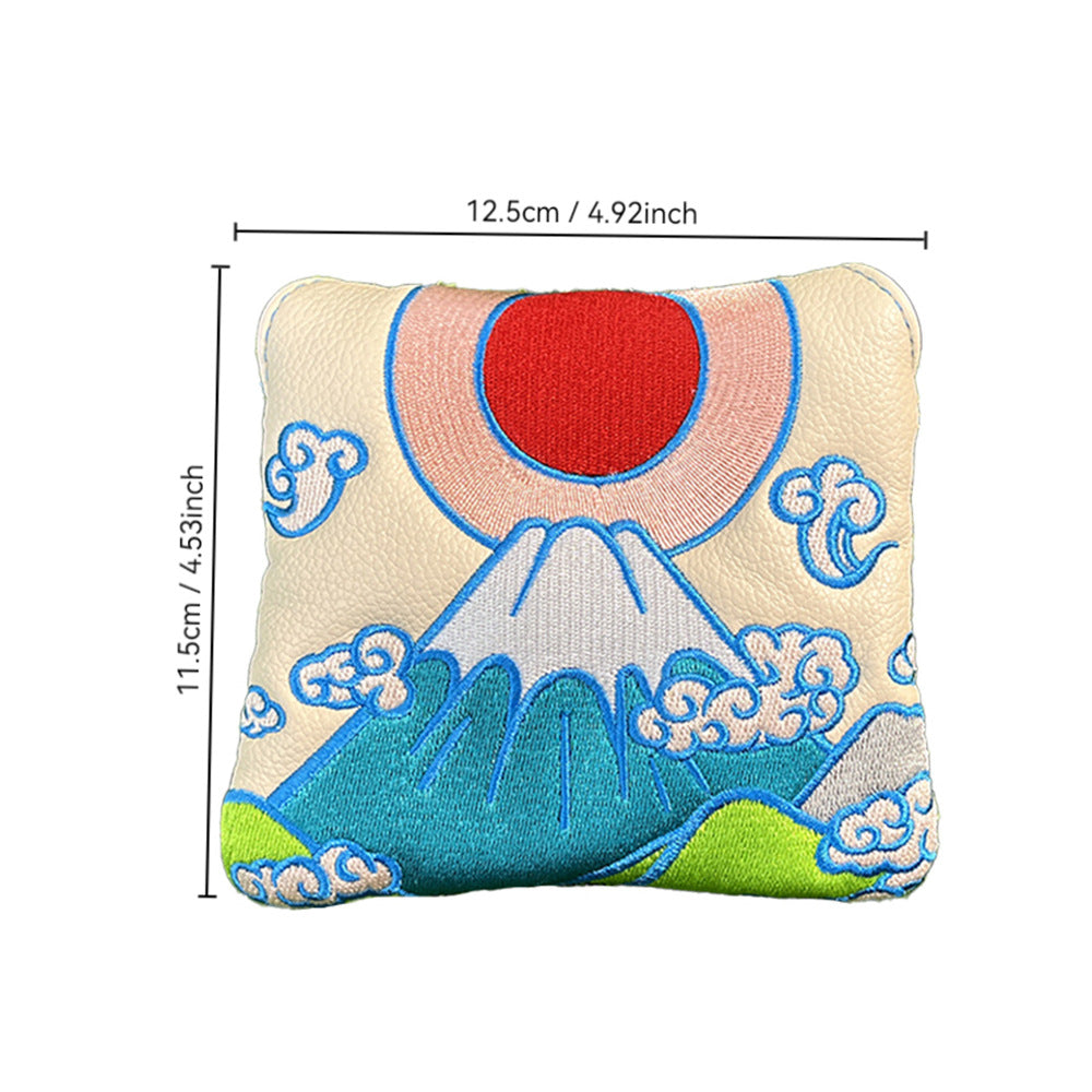 Japanese-style Embroidery personalised putter cover