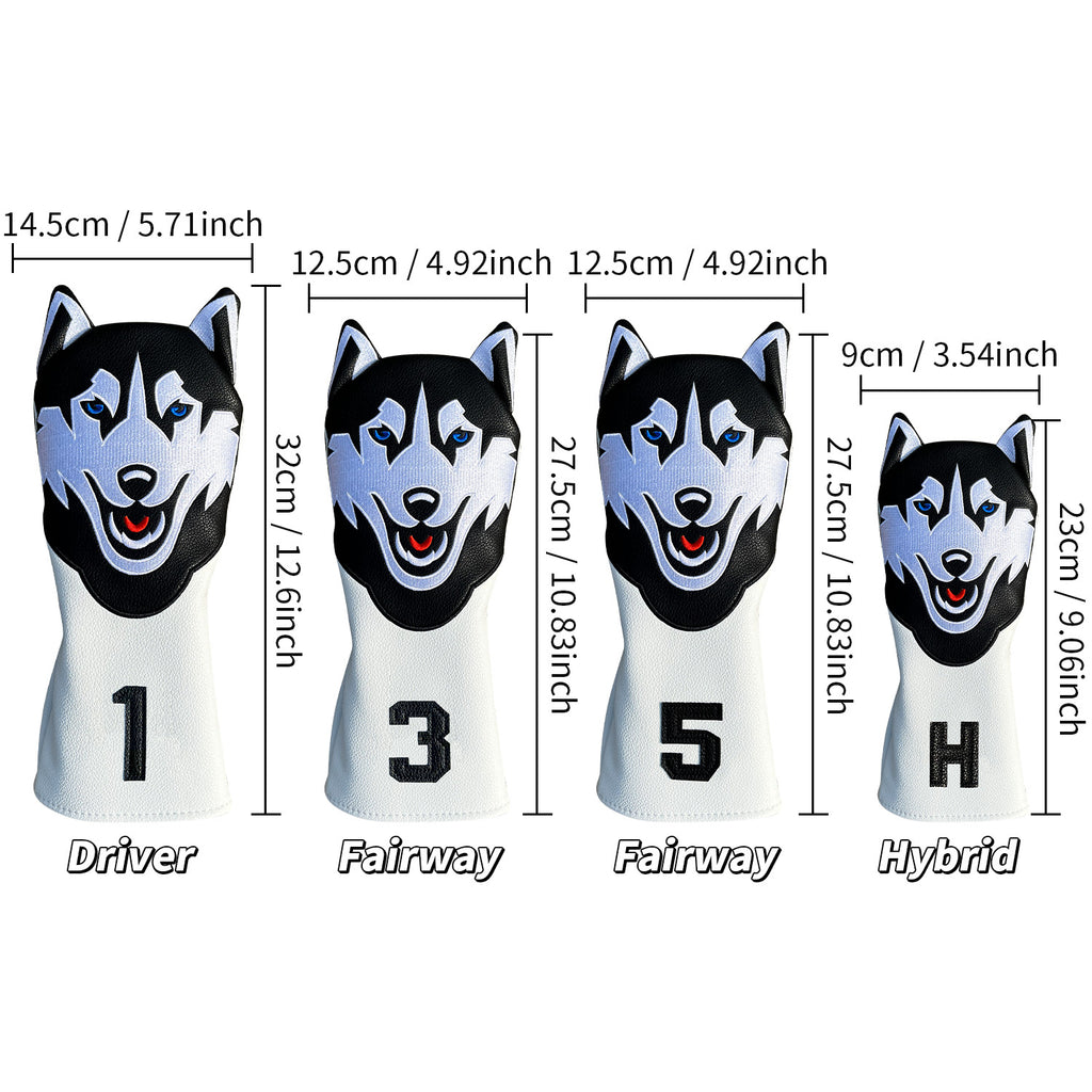 Personalized Husky Golf Club Head Covers