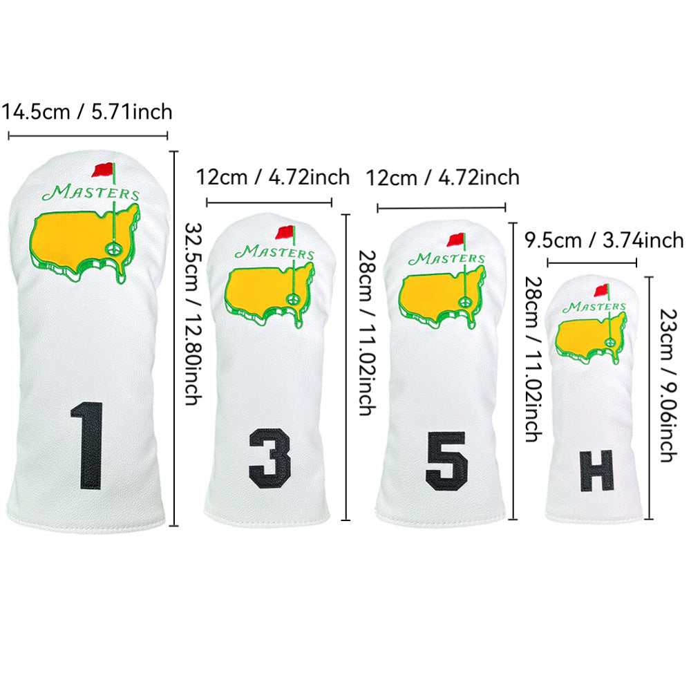 Funny Golf Head Covers - Leather Driver Headcover, Fairway Wood, and Hybrid Covers - Inspired Design with Premium Embroidery - Unique Golf Gift & Accessories for Men and Women Golfers