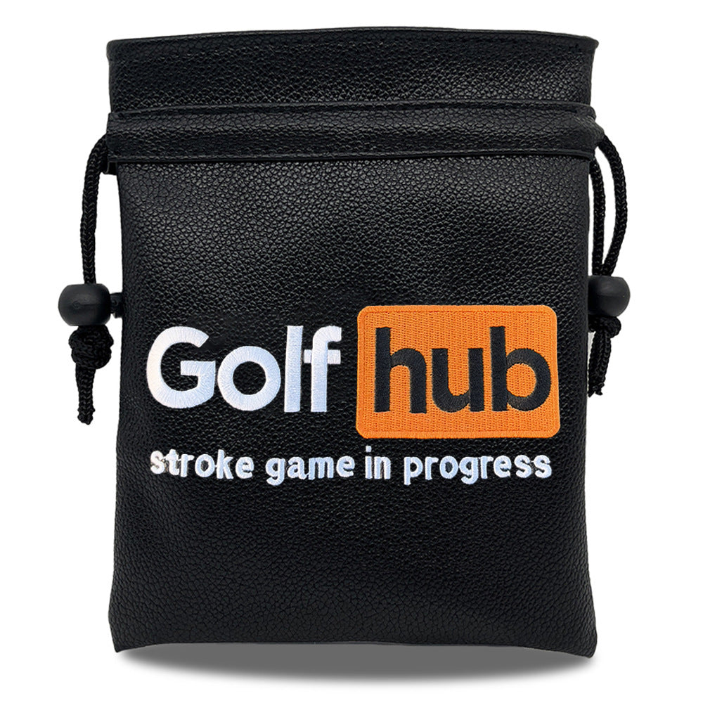 Golf Valuables Pouch,Golf Pouch Bag with Drawstrings Golf Tee Bag Pouch