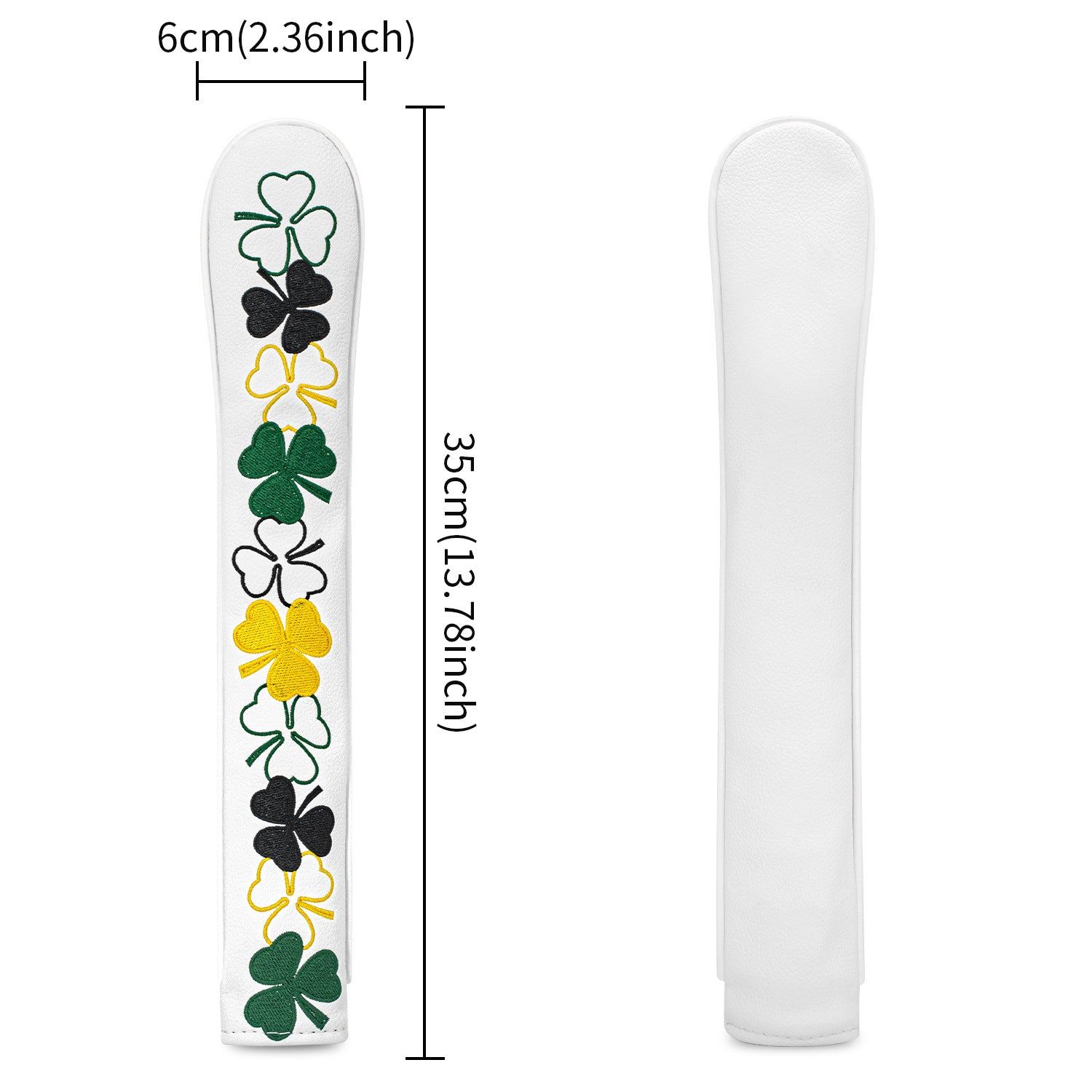 Four-Leaf Clover Embroidery alignment sticks golf cover
