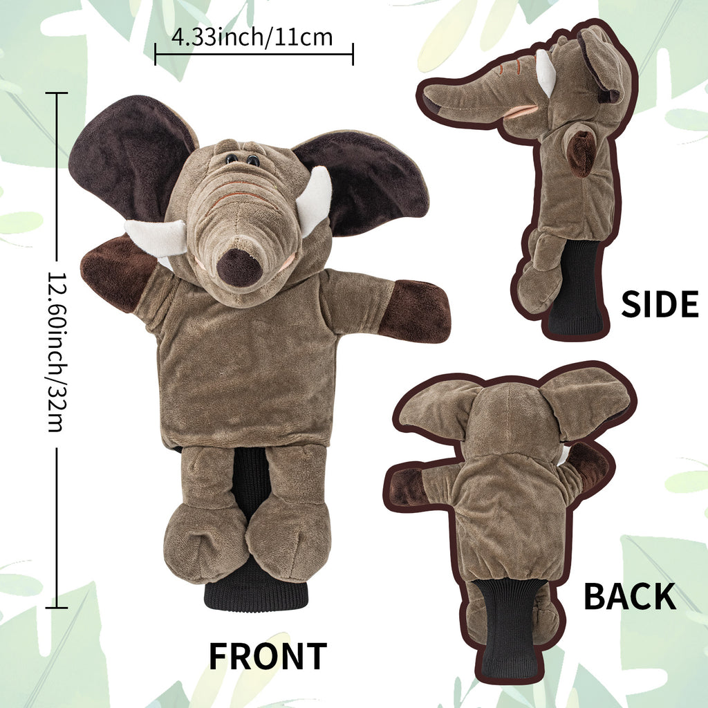 Funny Cute Animal Design Soft Functional Golf Headcover Stylish Protection for Your Clubs